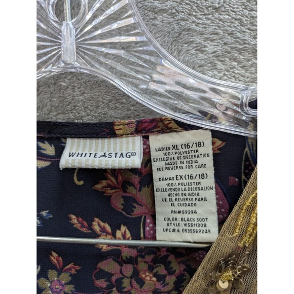 Womens Blouse‎ XL 16/18 Sheer Boho Whimsigoth - Picture 2 of 7